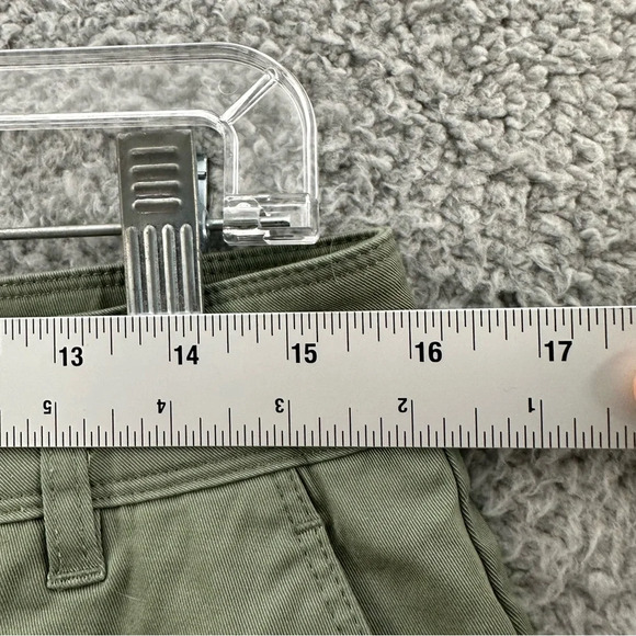 Lole Chino Tapered Leg‎ Ankle Pants Casual Cotton Blend Green Women's L x 26 - Picture 6 of 8